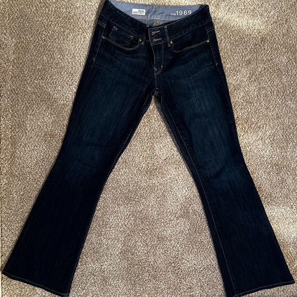 Gap womens mid-rise bootcut jeans, petite/ankle - Picture 2 of 4